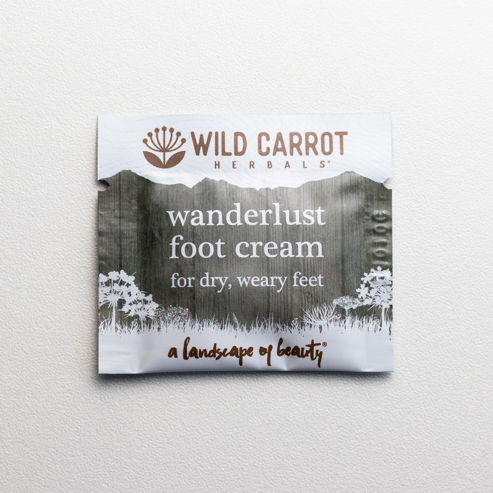 Sample Size Wanderlust Foot Cream Wild Carrot Herbals