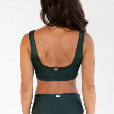 Saturday Swim Square Neck Bikini Top- Jungle