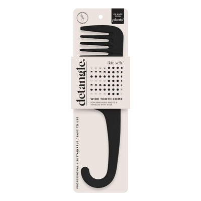 Kitsch Recycled Material Wide Tooth Comb