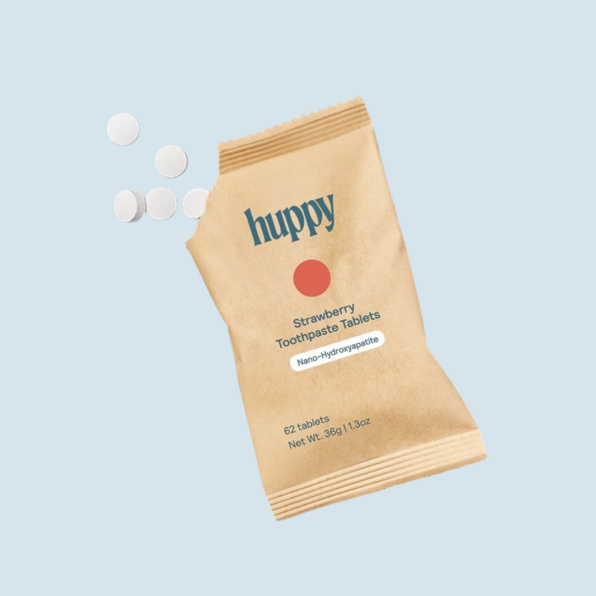 Huppy - Strawberry Toothpaste Tabs for Kids