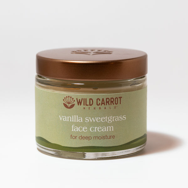 Vanilla Sweetgrass Face Cream – Wild Carrot Herbals