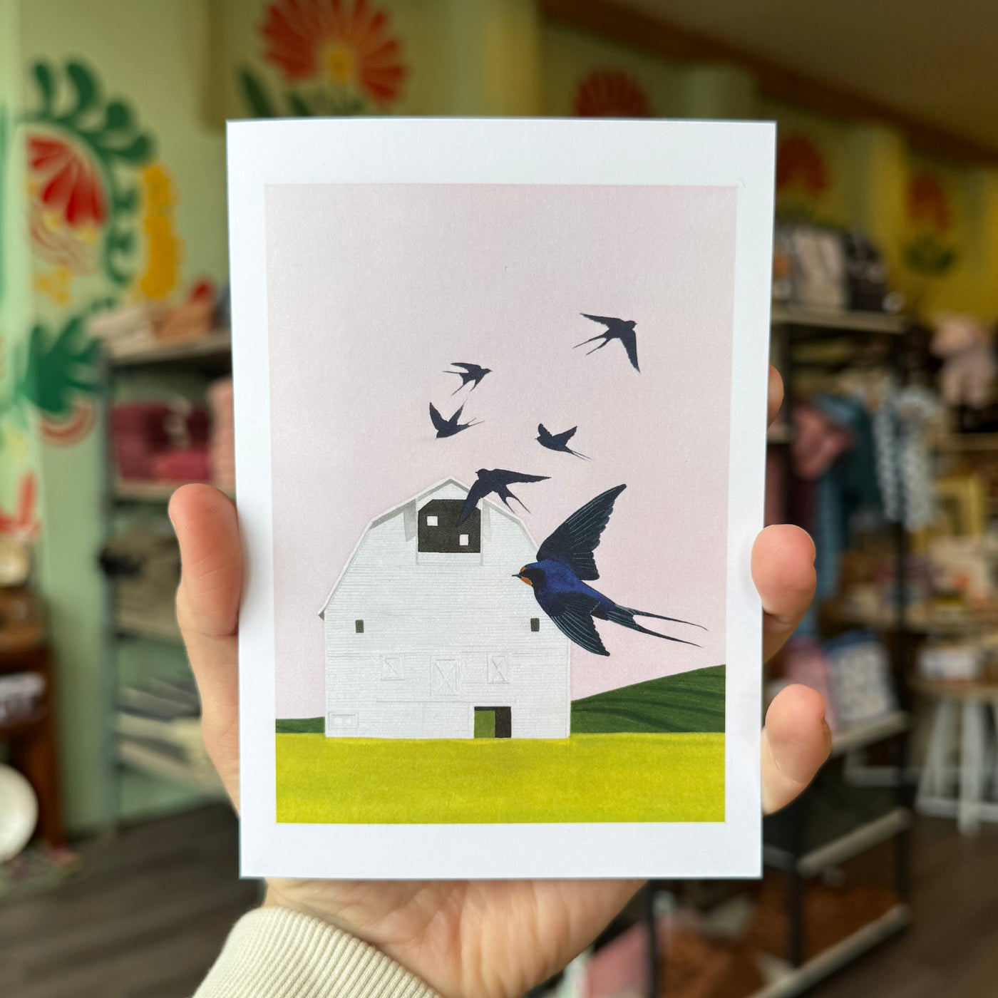 Swallows Art Card by Nicole Freshley