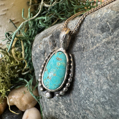 Turquoise Necklace by Stoned Spirit Silver