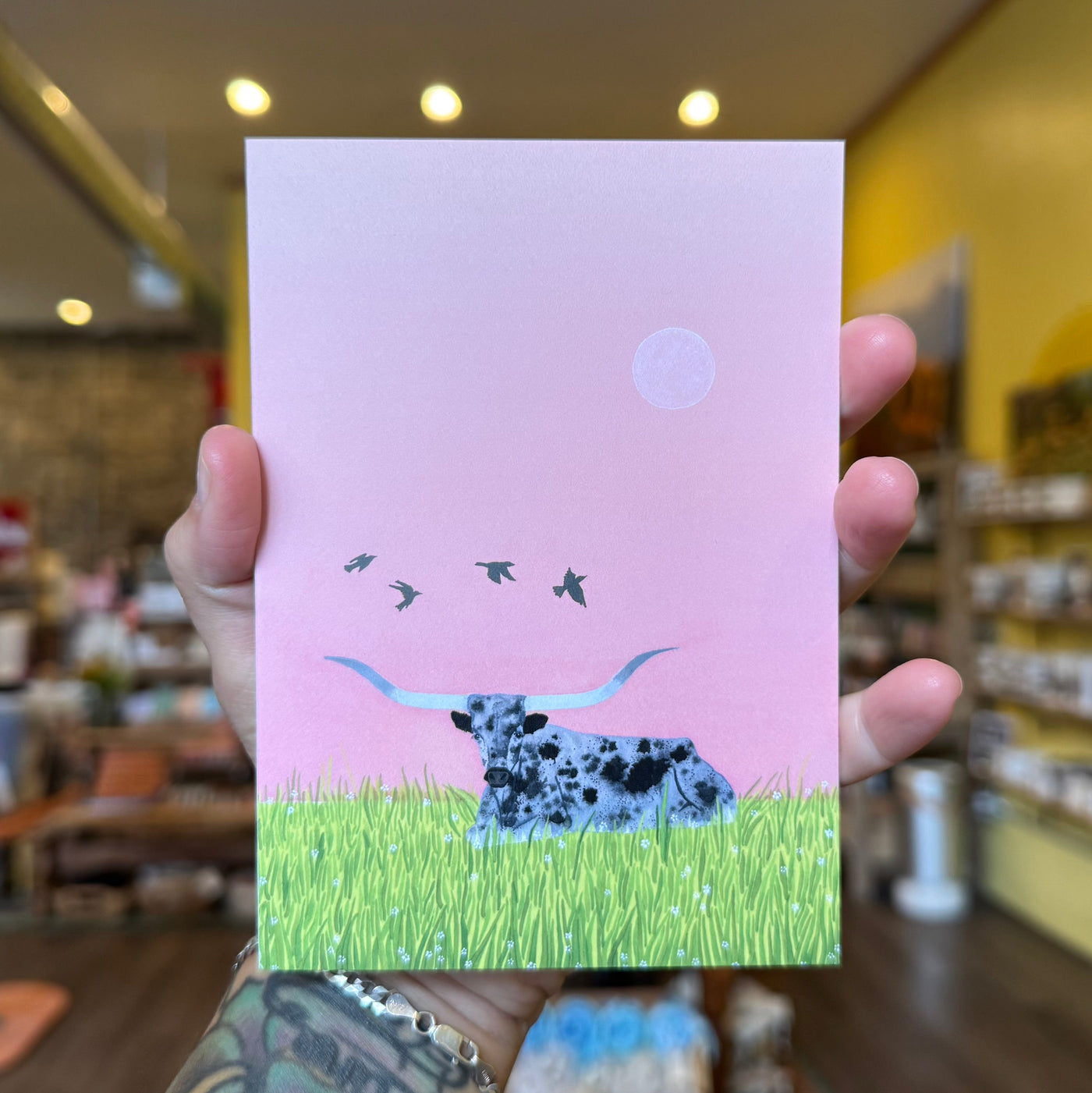 Longhorn Art Card by Nicole Freshley