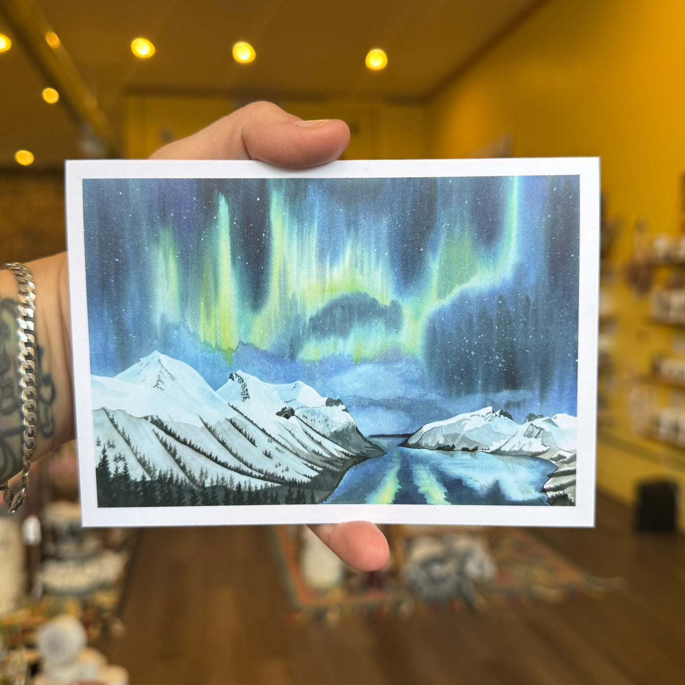 Northern Lights Art Card by Nicole Freshley
