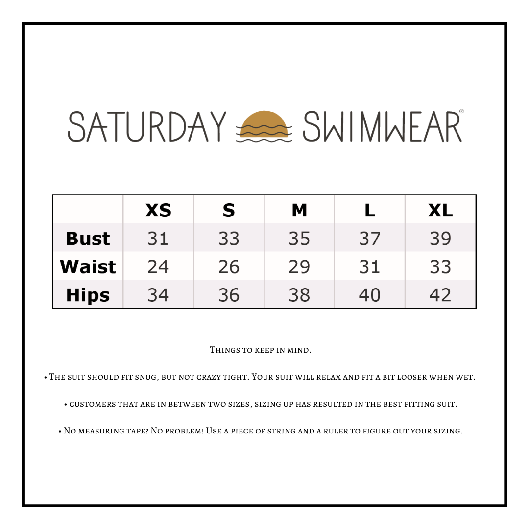 Saturday Swim Square Neck Bikini Top- Rain