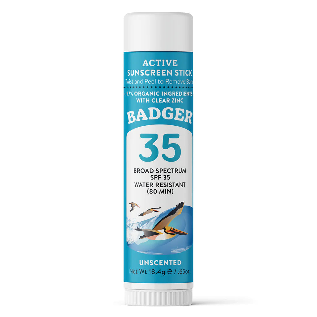 Badger's Active Mineral Sunscreen Stick - SPF 35