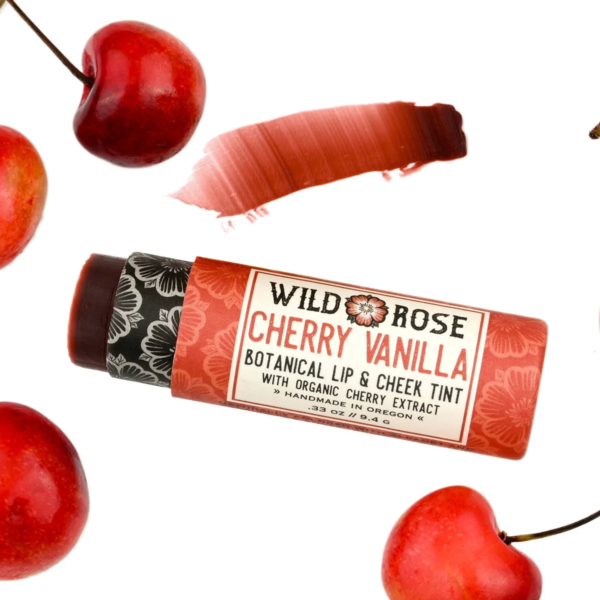 Wild Rose Herbs Lip & Cheek Tint - Cherry Vanilla