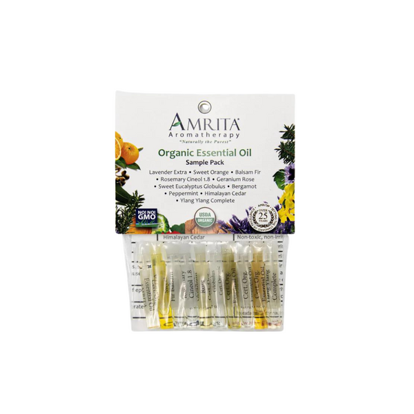 AMRITA COURT エッセンシャルオイル 3種セット Amrita's Organic Essential Oil Sampler – Wild Carrot Herbals